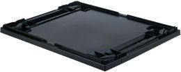 Auflagedeckel schwarz für Kastenmaß B800xT600mmLA-KA-PE