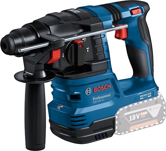 Akku-Kombihammer solo GBH 18V-22 Bosch ohne Akku ohne Ladegerät L-Boxx