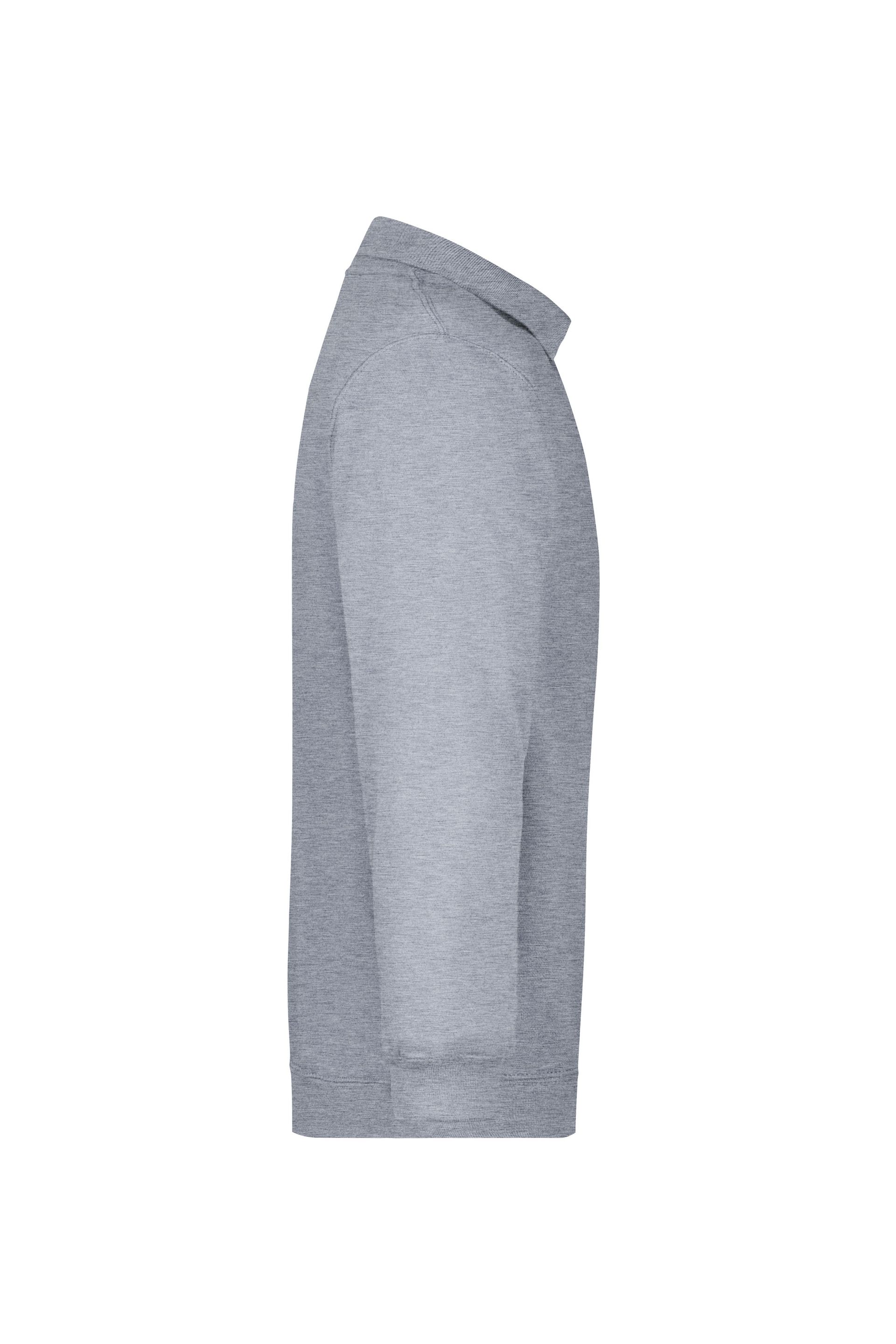 James & Nicholson JN041 Sweatshirt, Grau-Meliert, Gr. L