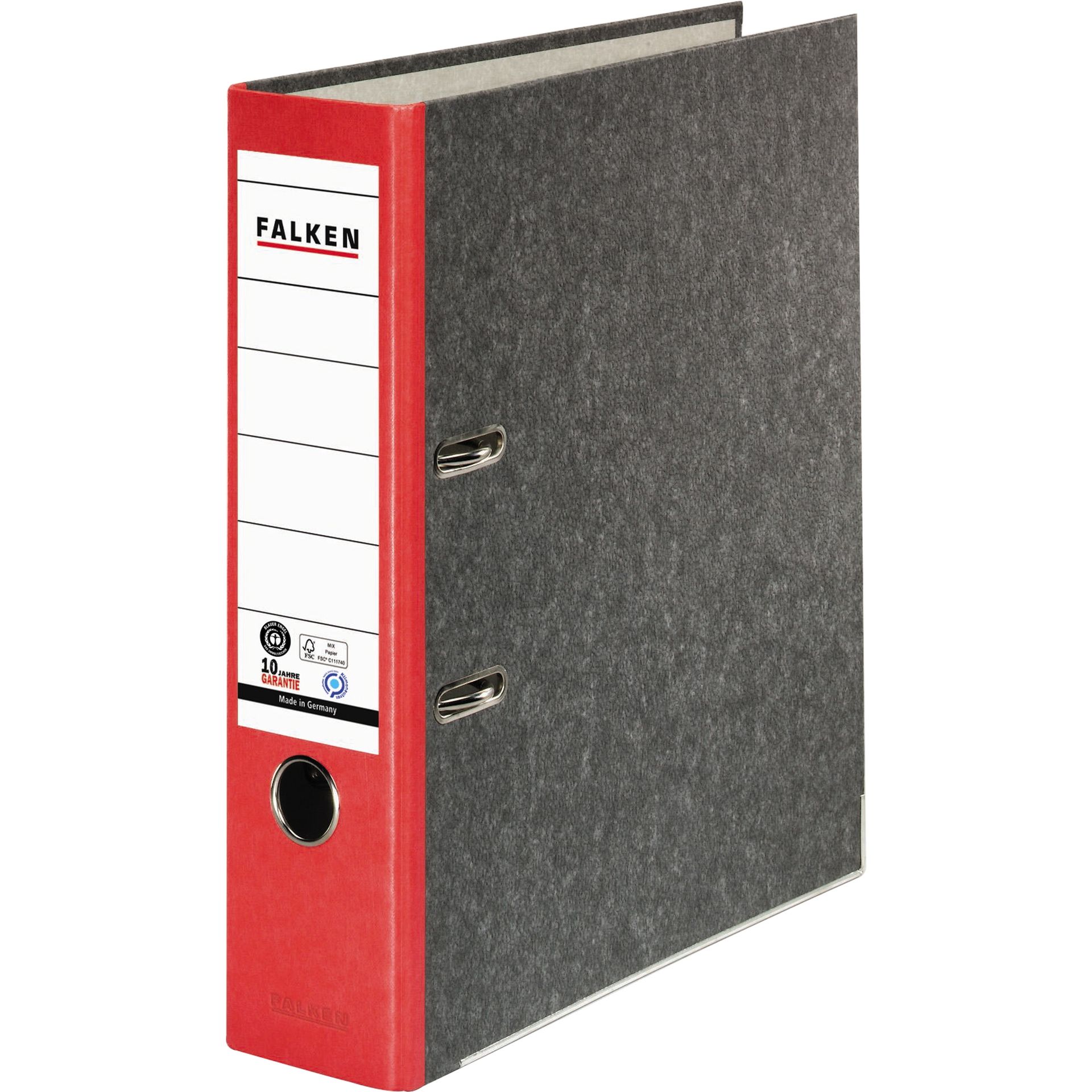 Ordner S80 DIN A4 80mm RC Pappe rot