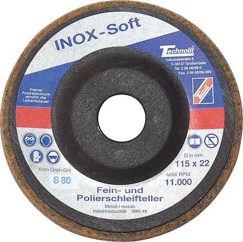 Kork Fein- und Polierschleifteller Inox Soft