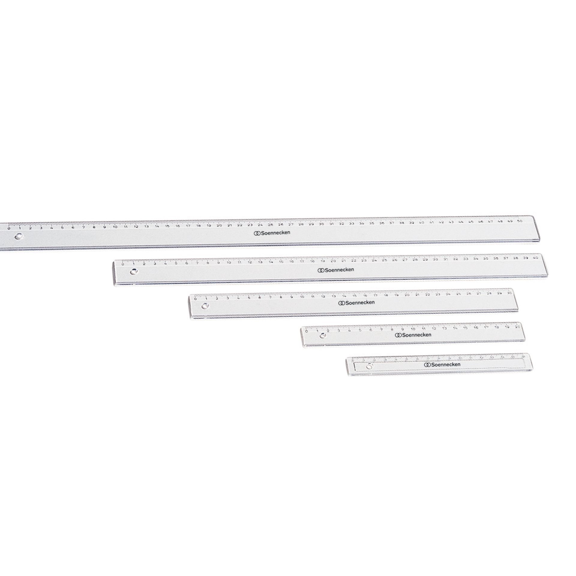 Lineal 20cm Kunststoff transparent