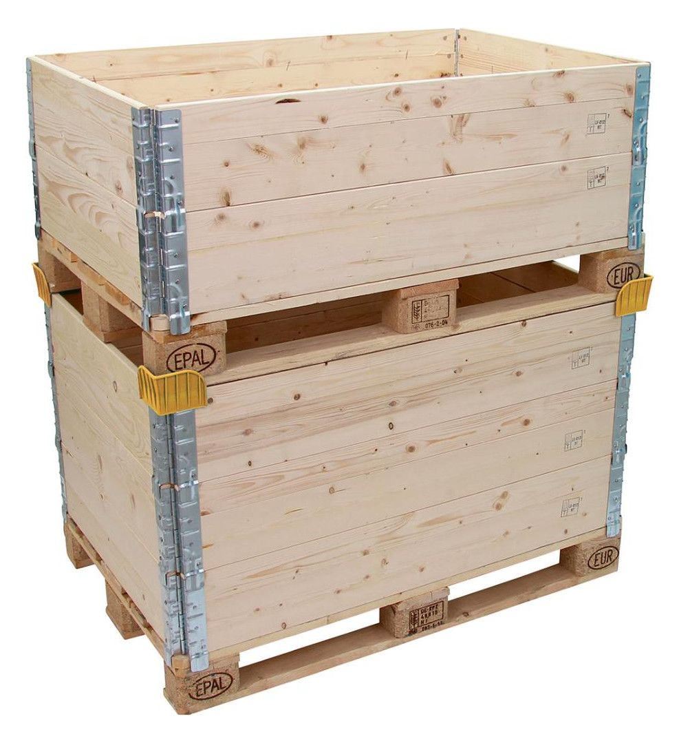 Stapelecken für Holzaufsatzrahmen