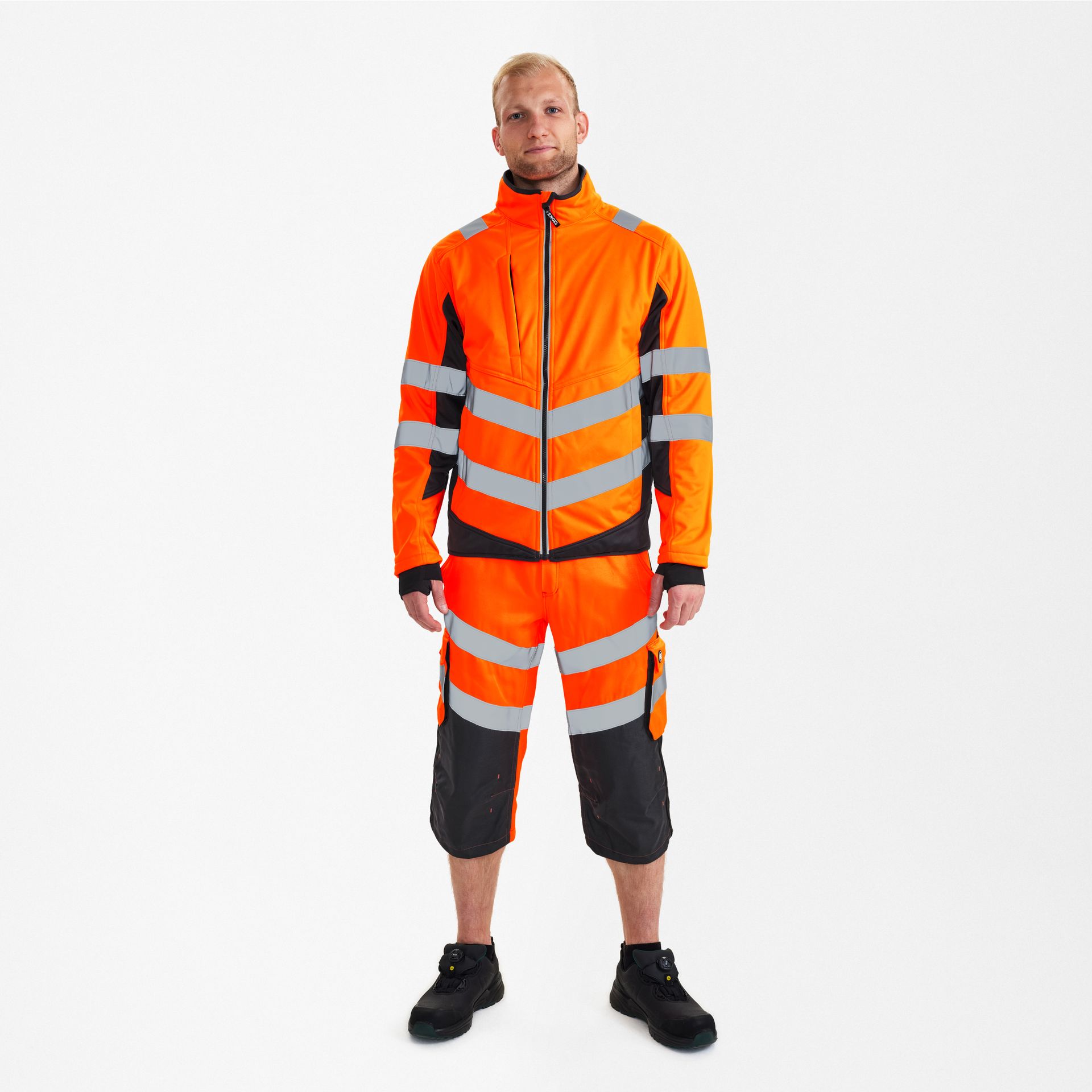 Safety Softshelljacke Orange/Anthrazit Grau, Gr. XS