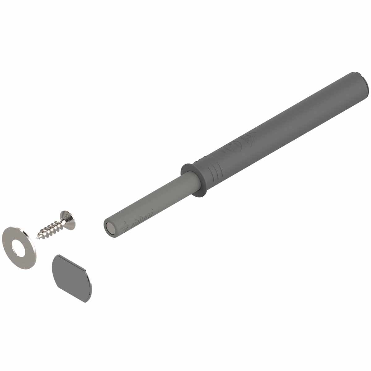 TIP-ON Einheit für Türen (Set), Langversion, mit Magnet, R7036 platingrau