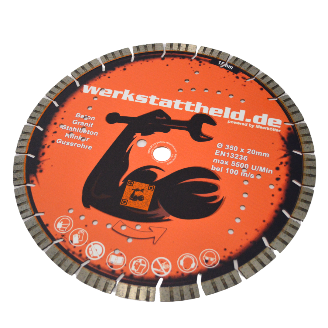 Werkstattheld-Dia Scheibe 350x20,0mm