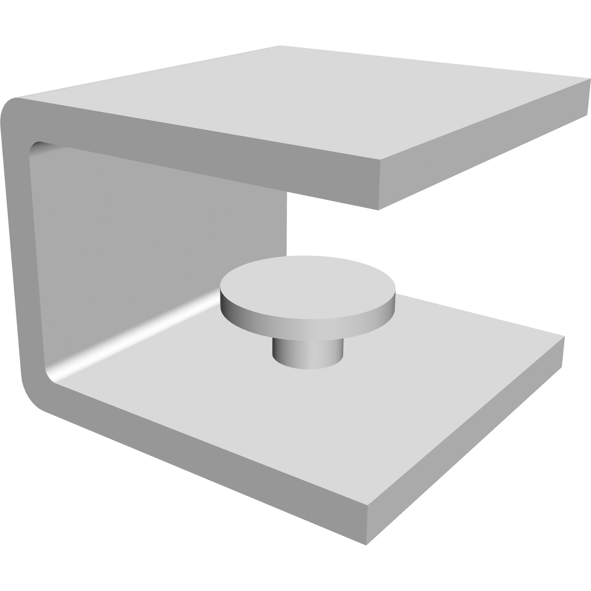 Adapter Tischtrennwand für Stellwand 400mm