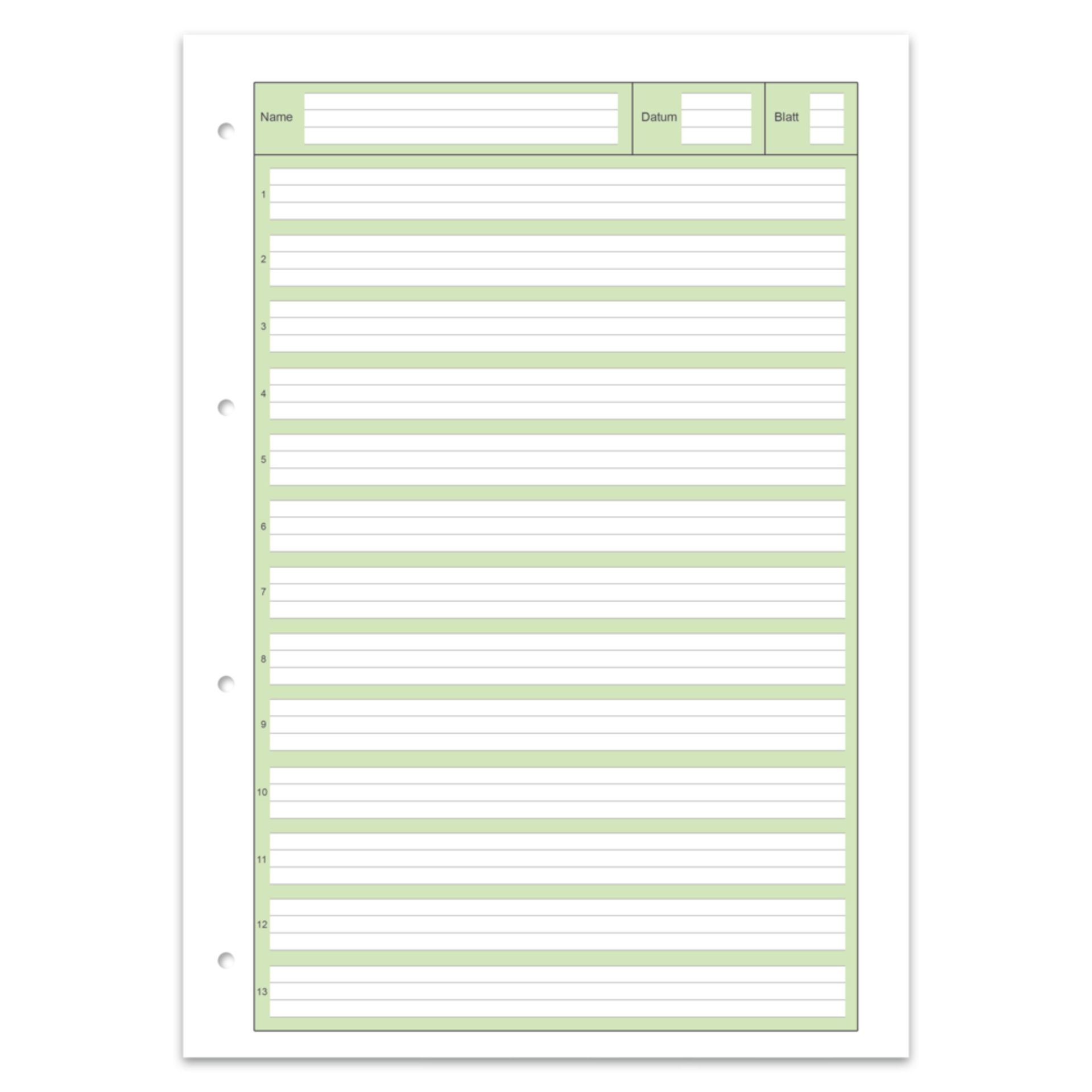 Arbeitsblätterblock Style A4 80g 50Bl Lin1 lin