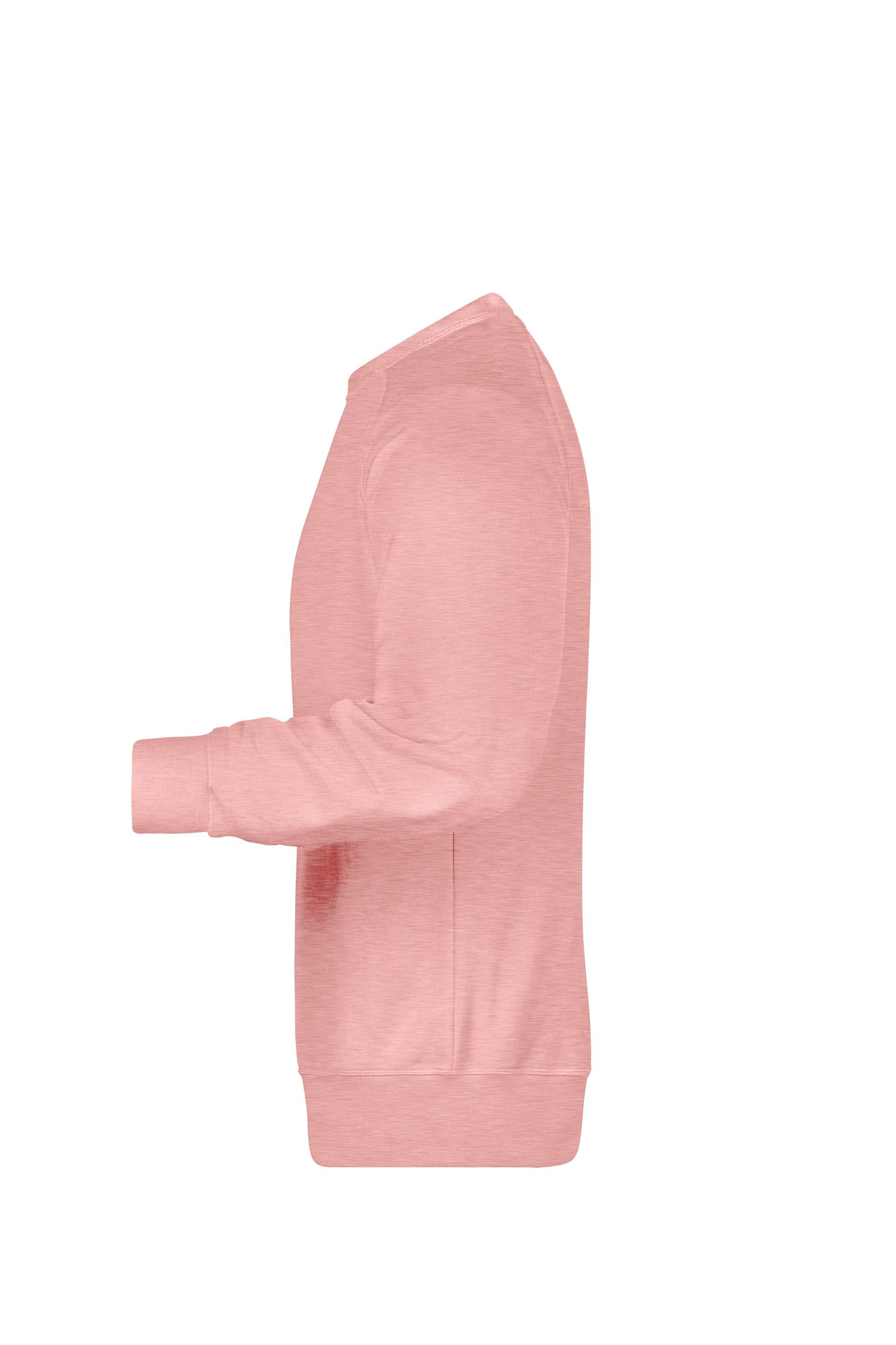 James & Nicholson 8022 Herren-Sweatshirt, Rosé-Melange, Gr. 3XL
