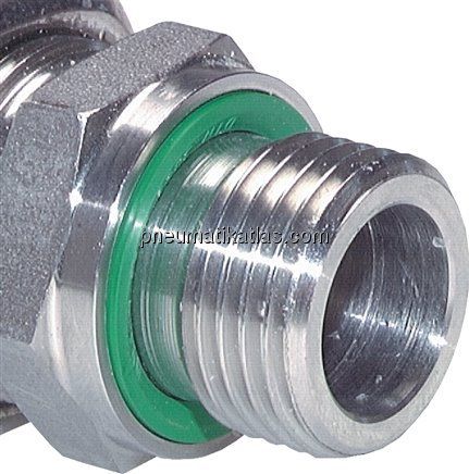 Einstellb. Schneidringverschr. G 1/8"-6 L, Stahl verzinkt