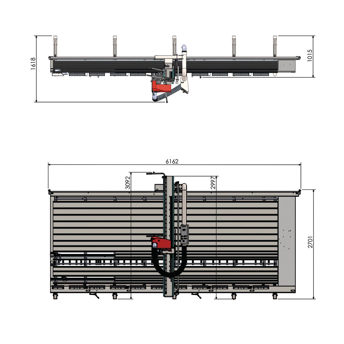 Vertikale Plattensäge Holzkraft VPS 22-51 VR ED