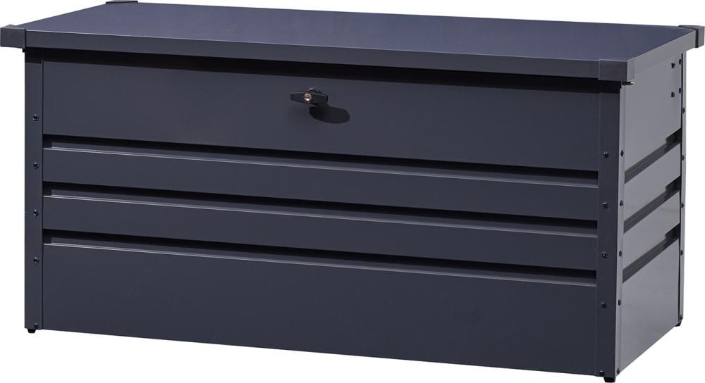 Gartenaufbewahrungsbox400Liter anthrazit132 x 62 x 61 cm l