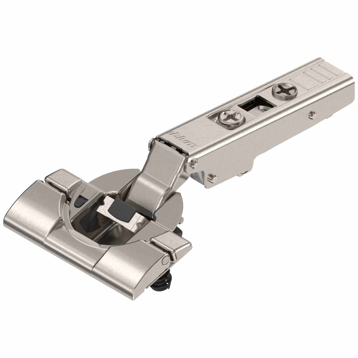 CLIP top BLUMOTION Standardscharnier 110°，Eckanschlag, Topf: werkzeuglos mit INSERTA, vernickelt