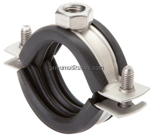 Rohrschelle, 11 - 14mm, 1.4404, mit Einlage