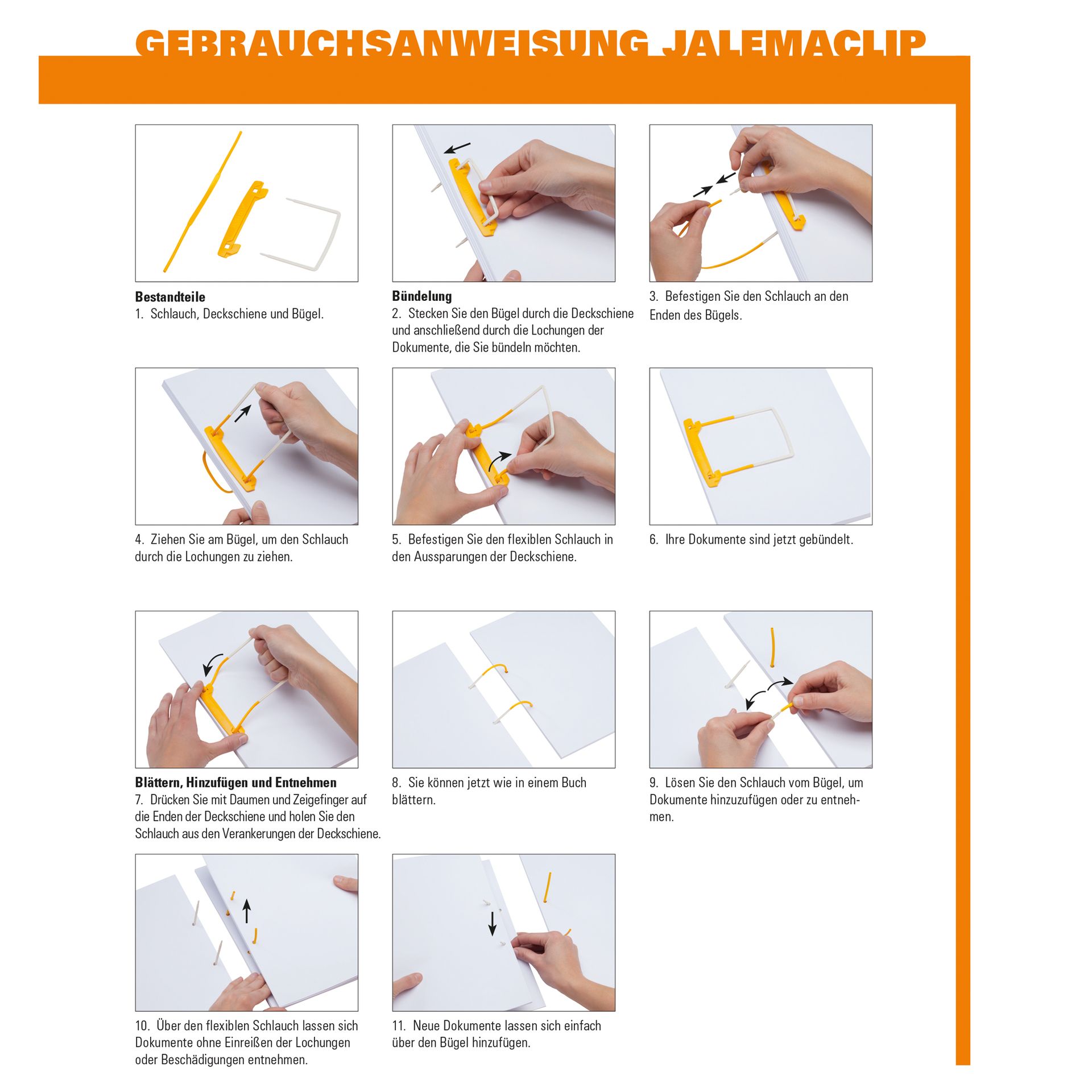 Abheftbügel Clipex grün 100 St./Pack. +Labels
