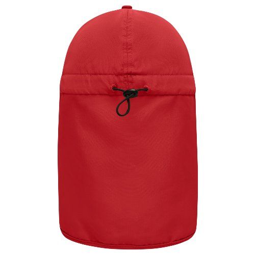 6 Panel Cap mit extra langem Nackenschutz
