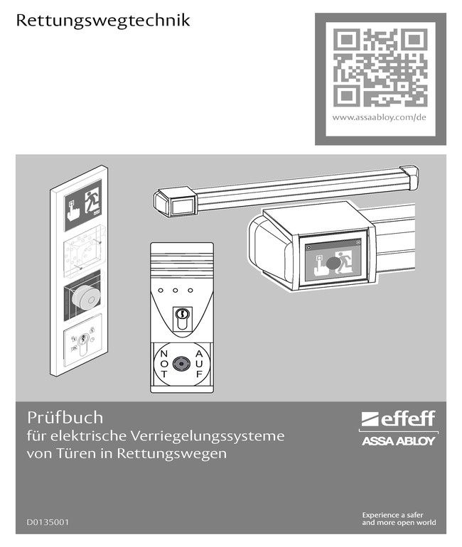 effeff Prüfbuch RWT Rettungsweg