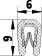 Kunststoff-Fassungsprofil PVC ca. 80 Shore A,
