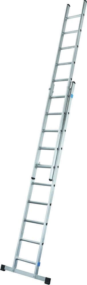 Schiebeleiter 2tlg. 2 x 10 Sprossen Leiterlänge max 4,90 m Arbeitshöhe 5,65 m ZARGES