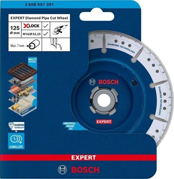 Bosch EXPERT Diamant-Rohrtrennscheibe X-LOCK
