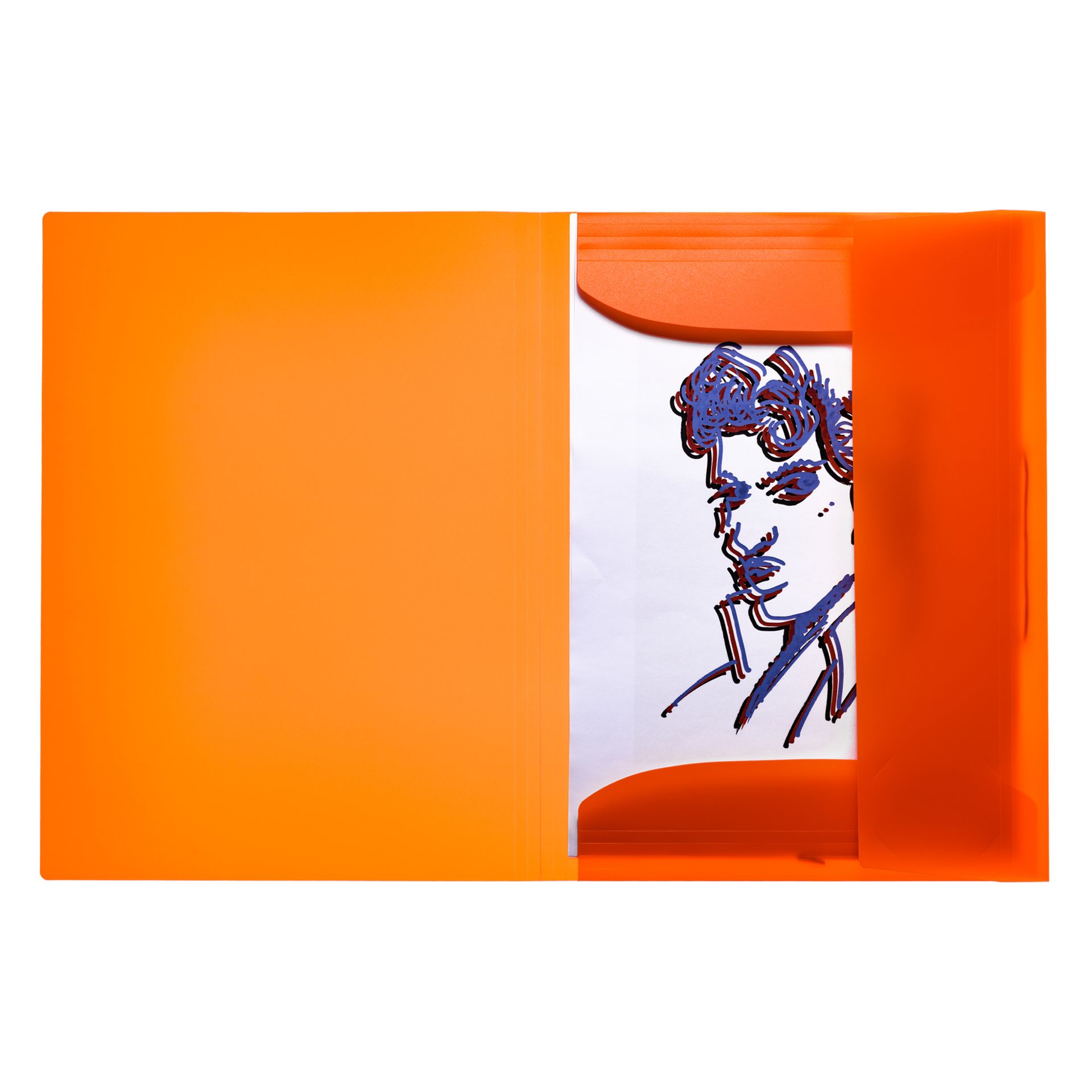 Sammelmappe A3 PP neon orange