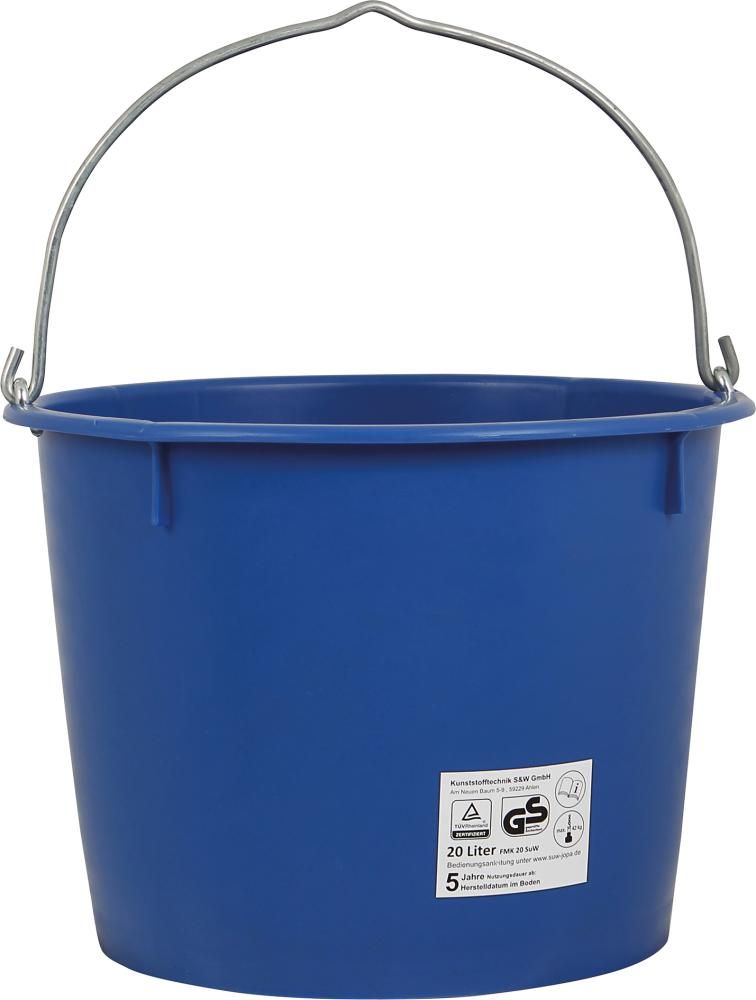 Baueimer 20 L, kranbar blau