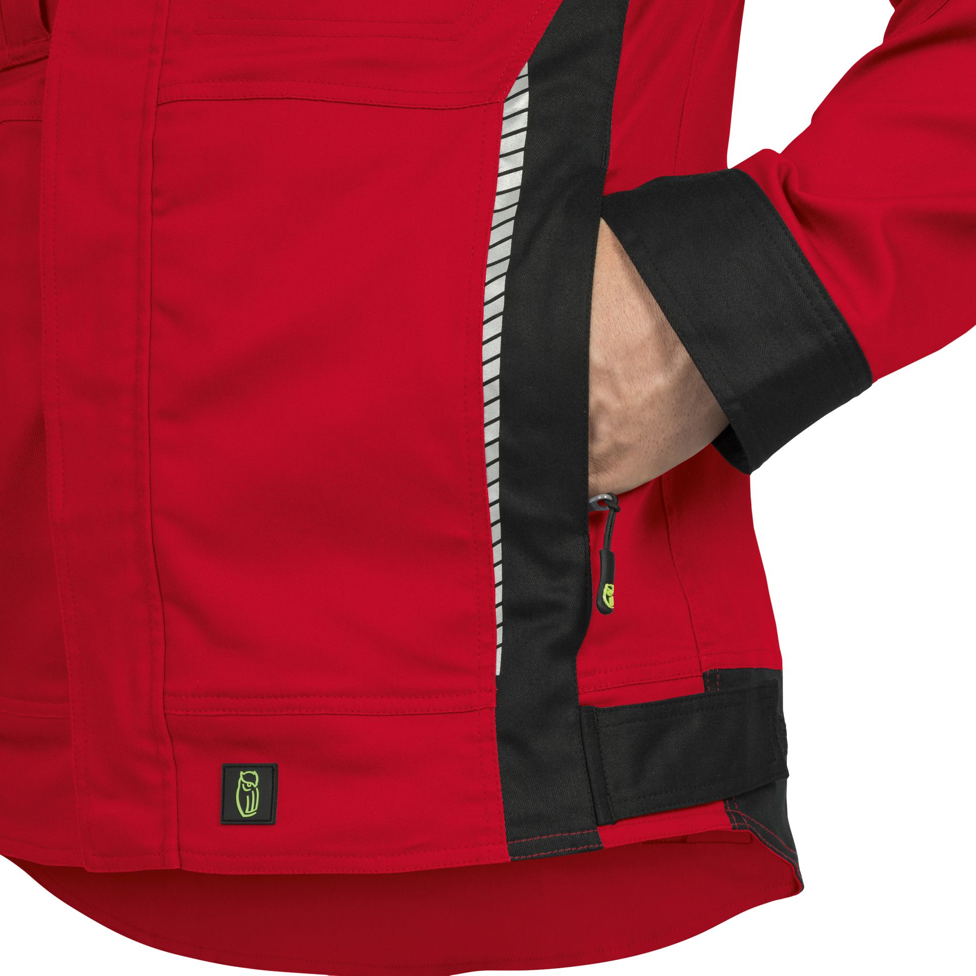 Leibwächter Flexline Arbeitsjacke, Rot, Gr. XL