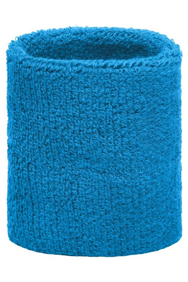 Terry Wristband Armschweißband aus weichem Frottee blau, Gr. one size