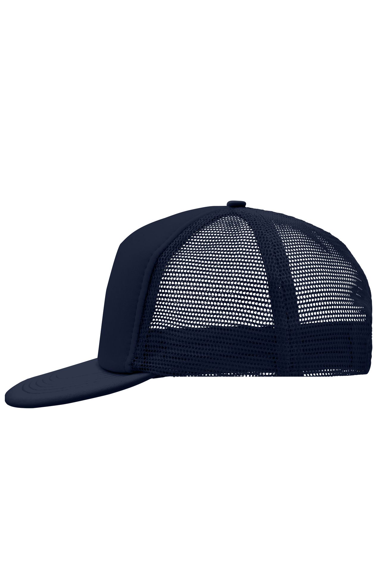 5 Panel Mesh Cap mit flachem Schild