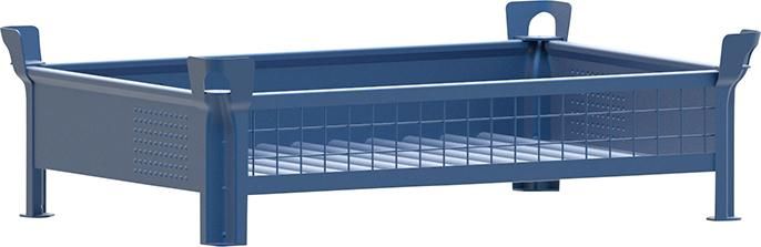 Stapelbehälter RAL5010 B1200xT800xH300 mm Nutzlast0,5t Auflast2,5t geschlossen