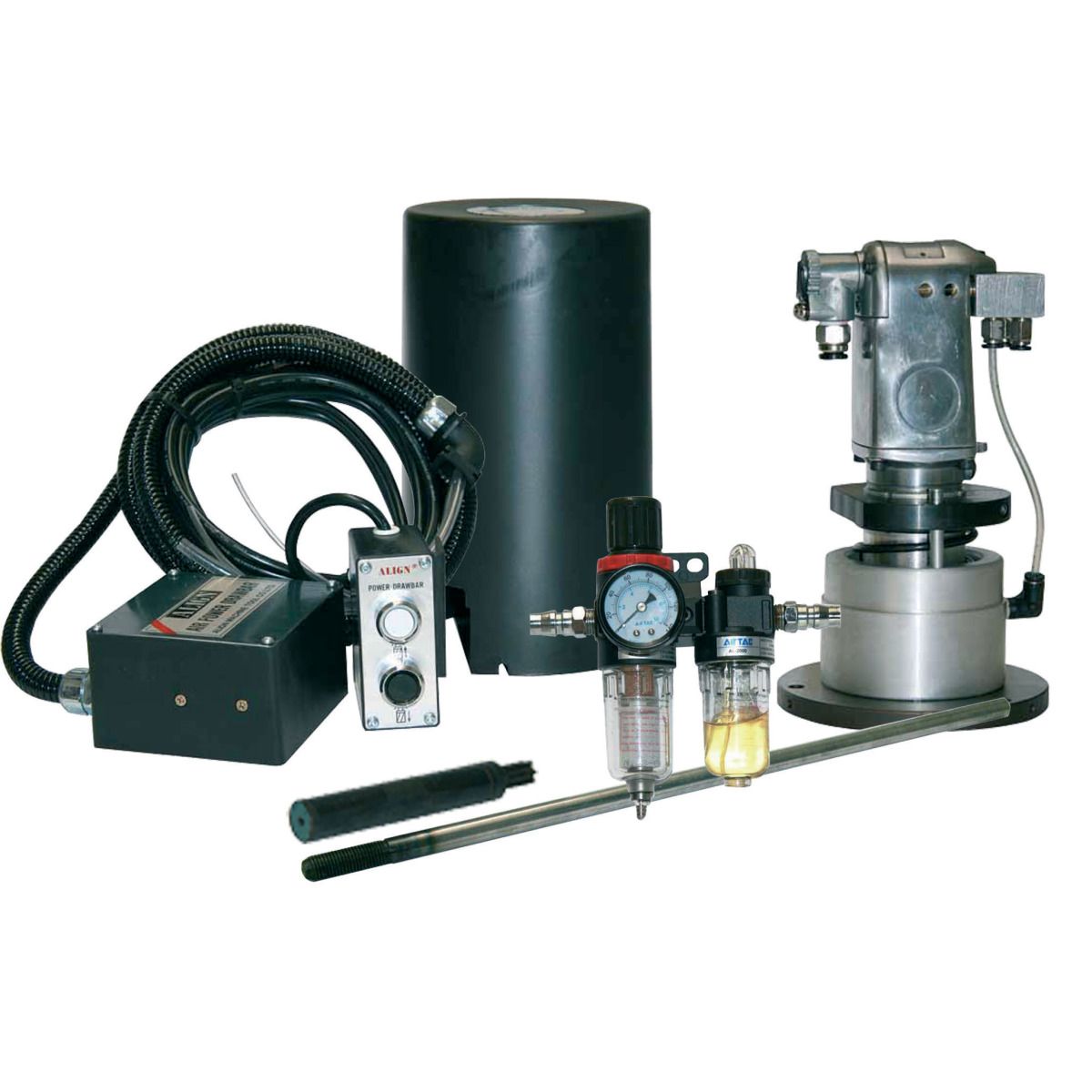 Druckluft Werkzeugwechsler Optimum ISO 40 inkl. Anbauadapter und Montagekosten