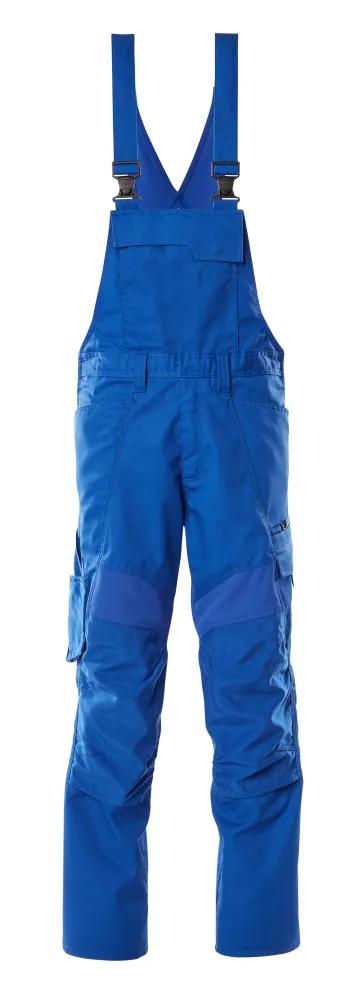 Latzhose mit Knietaschen Azurblau, 76C46