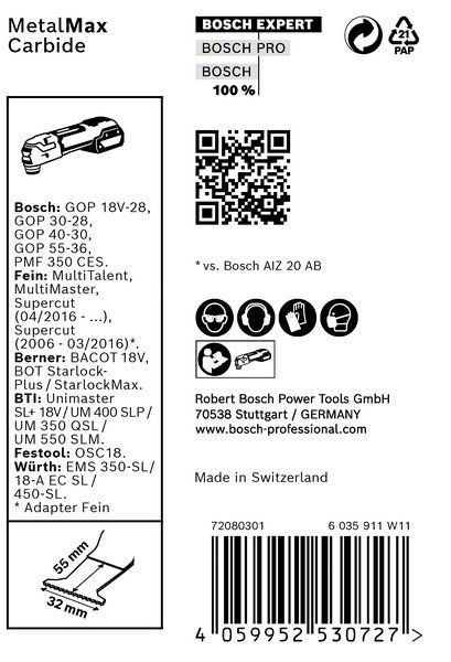 Bosch EXPERT MetalMax PAIZ 32 AIT