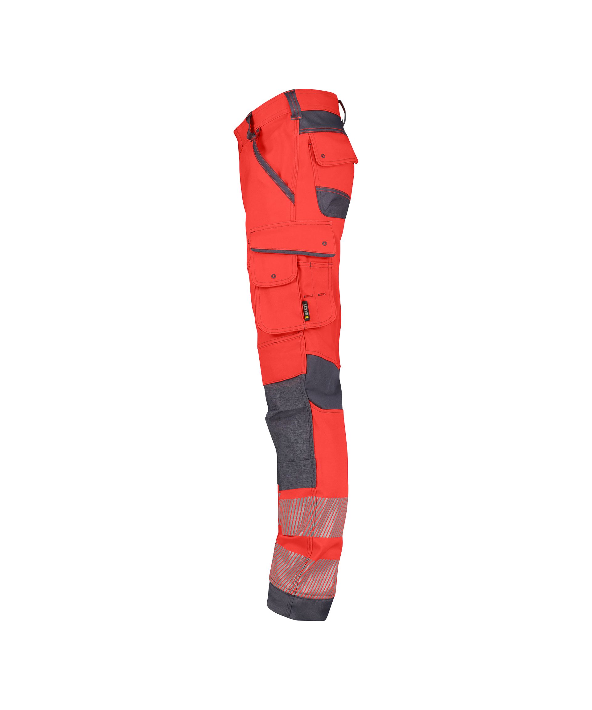 DASSY Aruba Warnschutz-Arbeitshose, Rot, Gr. 54 Lang