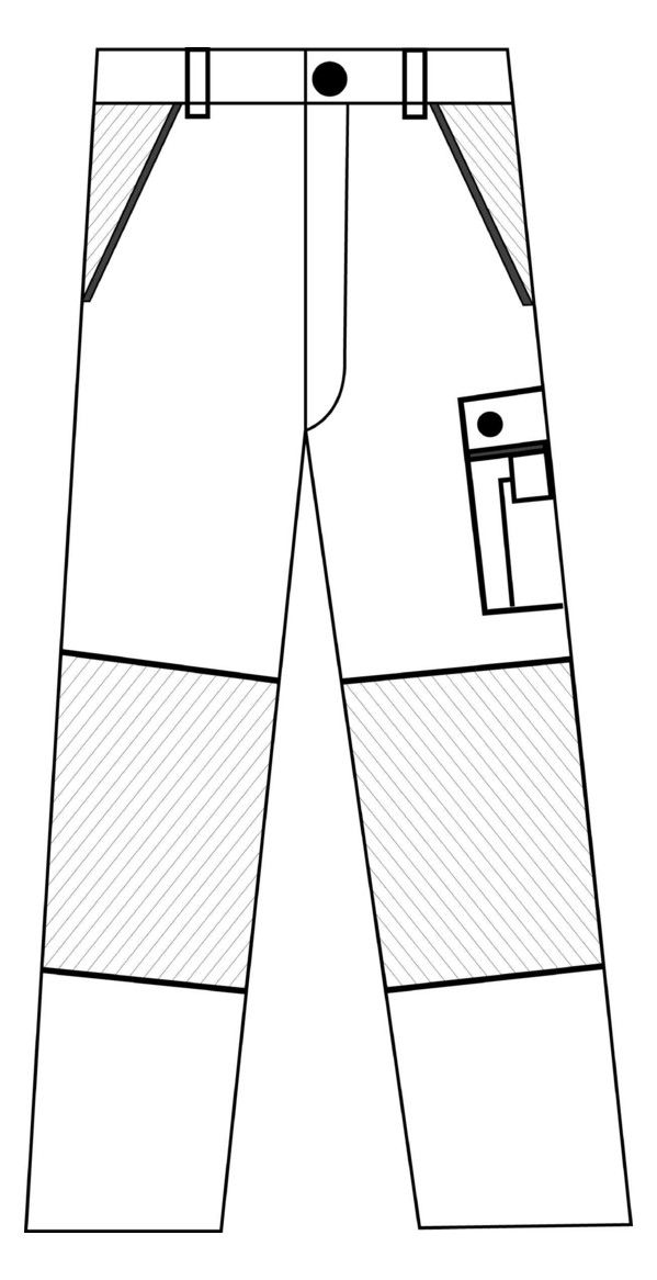 PLANAM Bundhose, "Canvas320"
