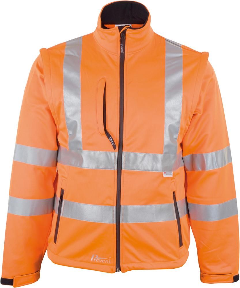 Warnjacke,Softshell, Gr. 2XL, leuchtorange ASATEX