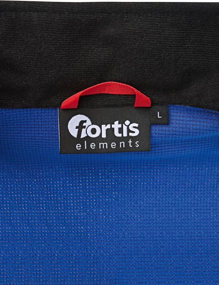 Tech-Fleecepullover kornblau/schwarz meliert Gr. S Fortis Elements