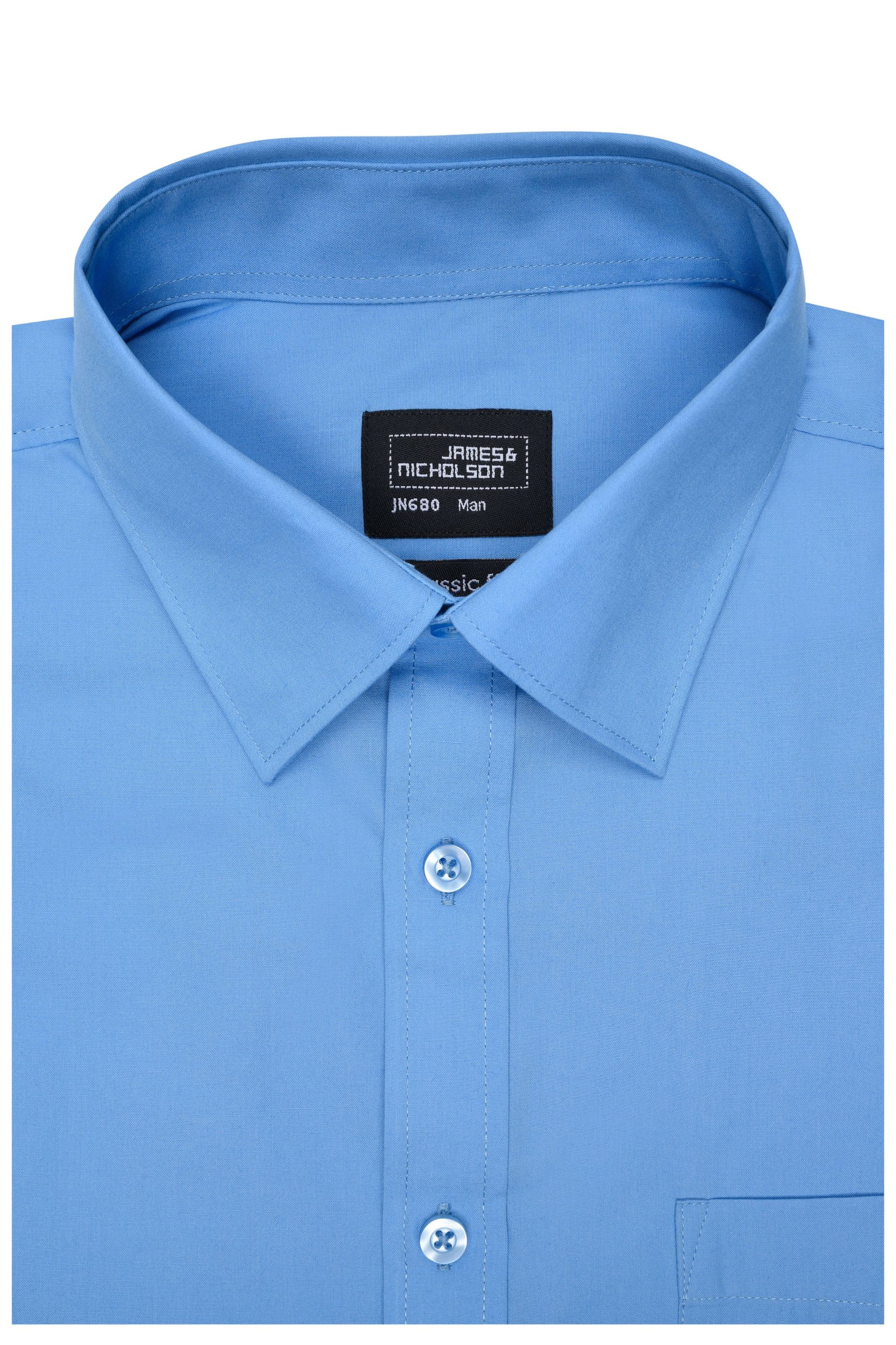 James & Nicholson JN680 Herren-Hemd, Türkis, Gr. 3XL