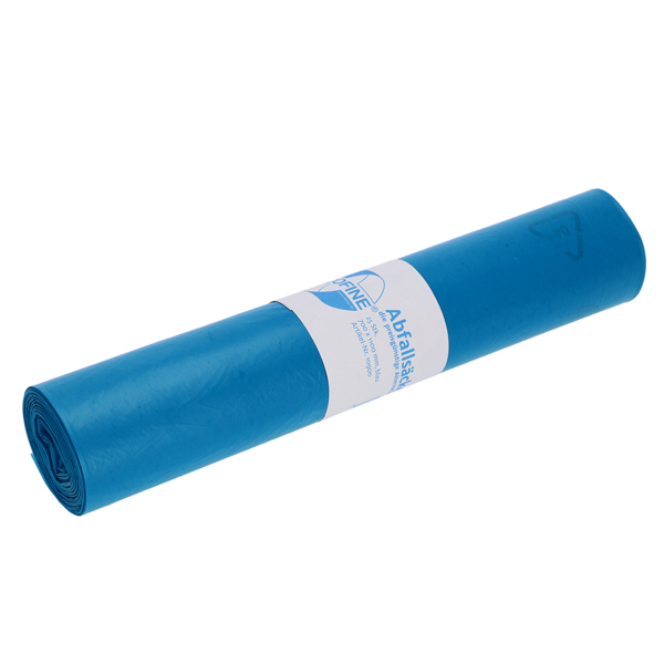 Abfallsäcke, ECOFINE, 120 Liter ,Blau - VPE Karton: 10 Rollen á 25 Stück ,Größe 700x1100mm