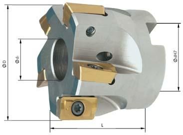 Aufsteck-Eckfräser D40mm Z4 für APET/APMT/APKT 1604. FORMAT