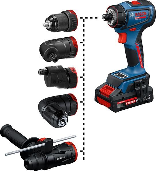 Akku-EXPERT-BohrschrauberEXSR18V-90FC, GFA 18 2xEXBA18V-40 Ladegerät, L-Boxx