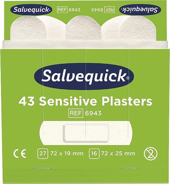 Salvequick Pflaster-Strips Vlies 43 Stück, Refill 6943