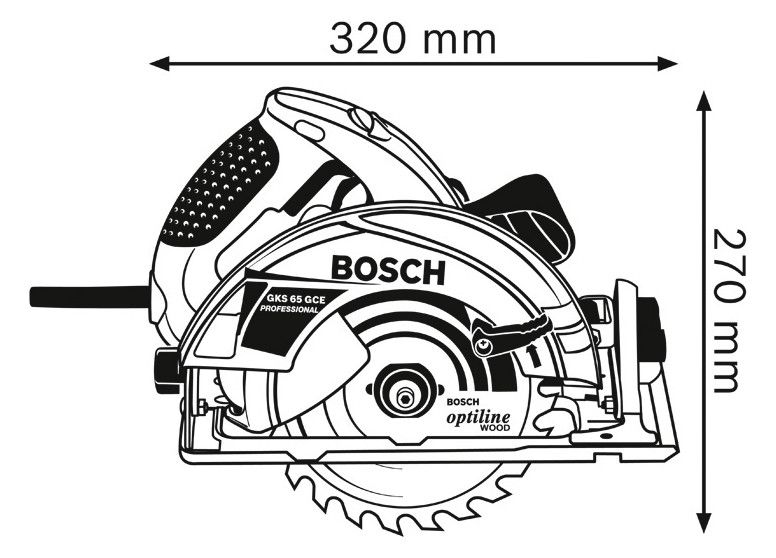 BOSCH Handkreissäge, 65mm