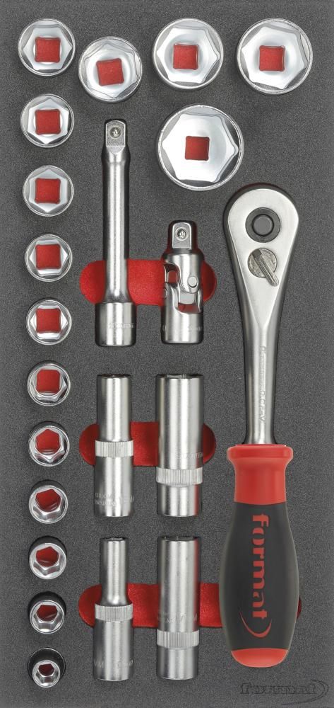 Werkzeugmodul 1/3 Steckschlüssel 1/2" FORMAT