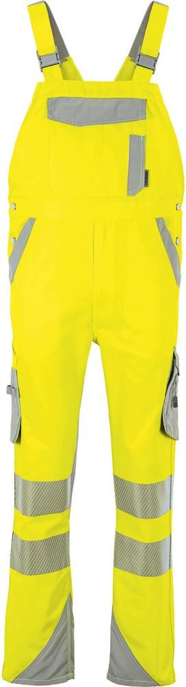 Norit Warnschutz, Herren Latzhose, gelb/zink, 24