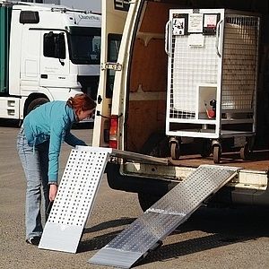 Alu-Verladeschiene ohne Rand, faltbar