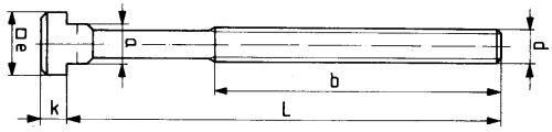 Schraube für T-Nuten DIN787 M12x12x50mm komplett FORMAT