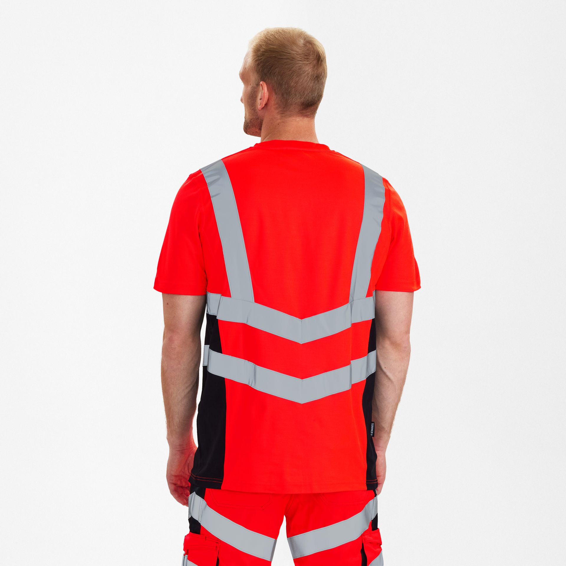 Safety T-Shirt Rot/Schwarz, Gr. M