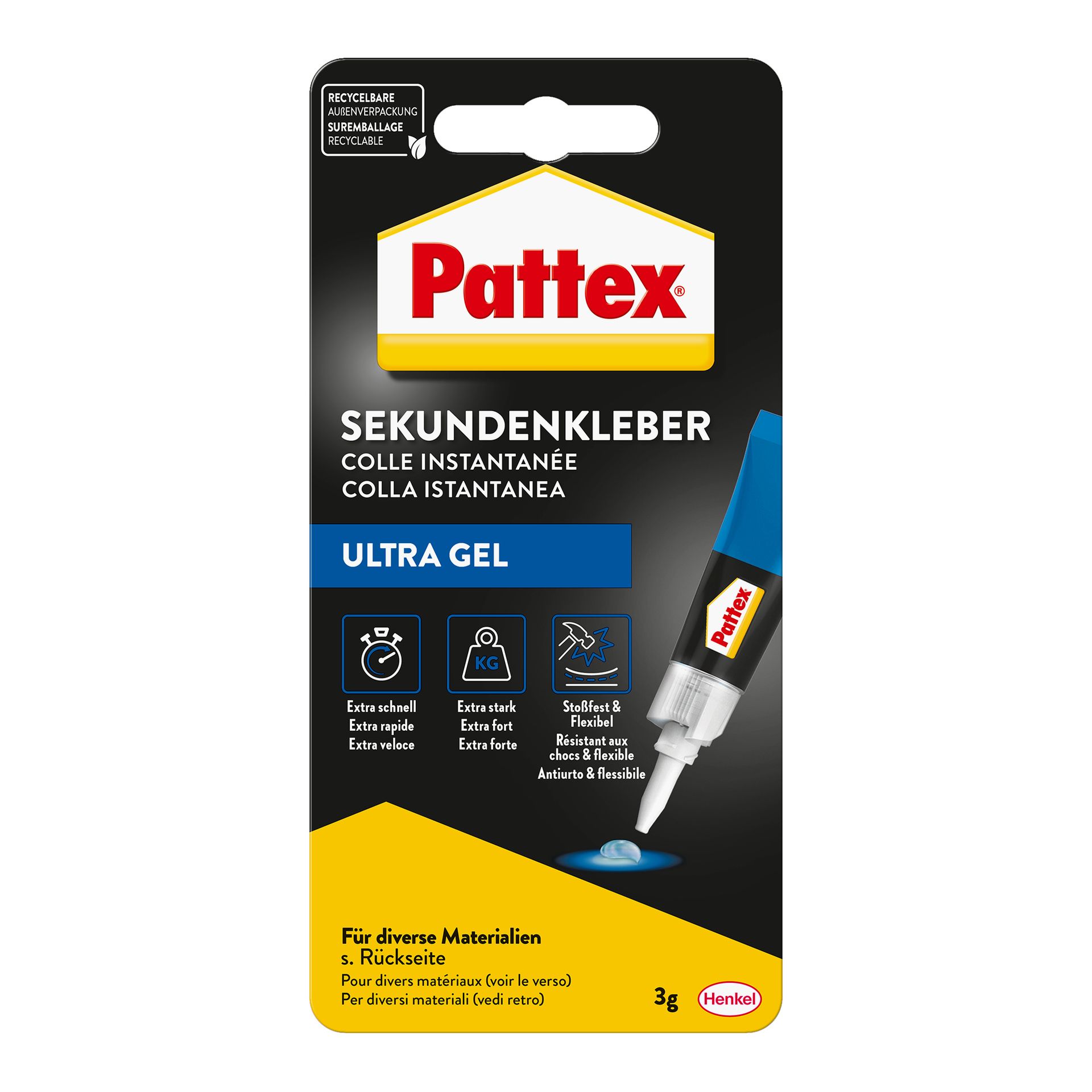 Sekundenkleber Ultra Gel Tube 3g