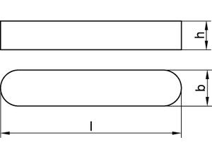 DIN 6885 A 4 A 5 x 5 x 28 A 4 S